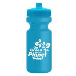 Promotional 22 oz Recycled Eco-Cycle Bottle - Cyan Bottle Cyan Cap