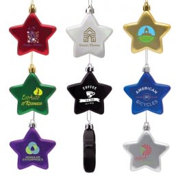 Promotional Star Ornament - Custom Holiday Gifts - colors