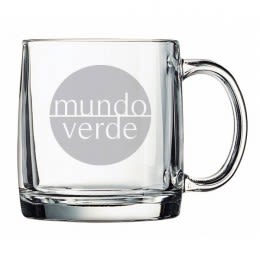 Etched Nordic Glass Mug - 13 oz | Custom Logo Engraved Mugs