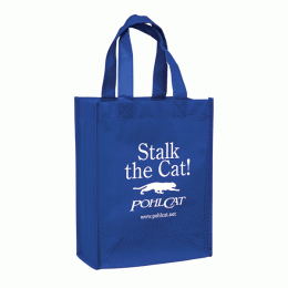 Non-Woven High Gloss Laminated Tote Bag- Best Custom Non-Woven Polypropylene Bags - Royal Blue