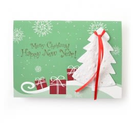Holiday Cards with Seed Paper Personalized Imprint