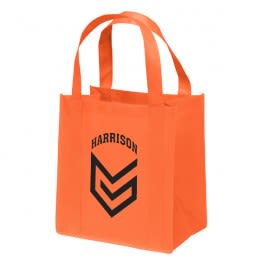 Promotional Recycled Tote Bag - Little Thunder Heavy Duty Reusable Tote - Orange