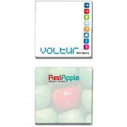 3"x3" Sticky Notepads - 100 Sheets - Promotional Custom Imprinted With Logo