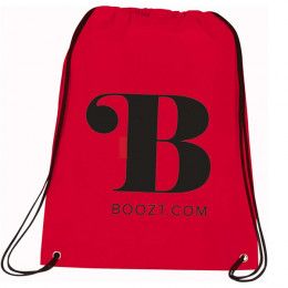 Red Personalized Non-Woven Drawstring Backpacks | Bulk Eco-Friendly Drawstring Backpacks | Customized Drawstring Backpacks