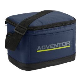 Insulated Custom Logo Six Pack Bag with Imprint - Navy Blue