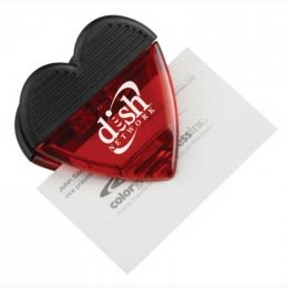 Heart Magnetic Memo Clip Promotional Custom Imprinted With Logo
