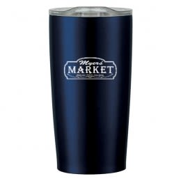 Navy Promotional Insulated Travel Mugs | 20 oz Custom Himalayan Tumbler |  Promotional Himalayan Travel Tumblers with Logos
