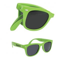 ersonalized Folding Sunglasses for Businesses - Lime