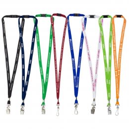 Imprinted Polyester Lanyard with Breakaway Release - 3/8"