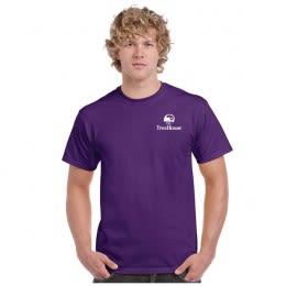 Colored 6 Oz Cotton Gildan Promotional T-Shirt - Purple