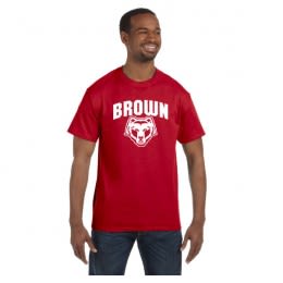 Gildan Heavy Cotton Classic Adult Tee with Logo | Discount Men's Tees - Red
