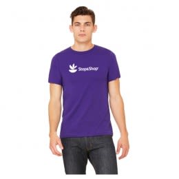 Imprinted Bella Canvas Jersey T-Shirt - Purple