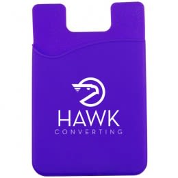 Single Pocket Cheap Custom Cell Phone Wallet - Purple