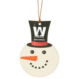 Pulpboard Full Color Snowman Ornament- One or Two Sides