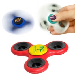 Red/Yellow Promotional Fidget Spinner with Turbo Boost 