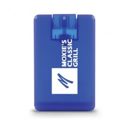 Custom Credit Card Style Antibacterial Hand Sanitizer Giveaways - Blue