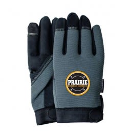 Promotional Gray Touchscreen Mechanics Gloves