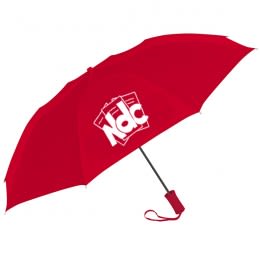 Classic Quality Custom Logo Umbrella - Solid Color - Red