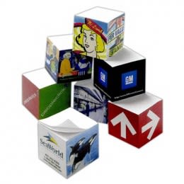 2 1/2" Custom Sticky Note Cubes with Logos - 500 Sheets