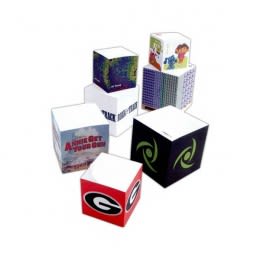 3-3/8" Sticky Note Cube - 675 Sheets Promotional Custom Imprinted With Logo